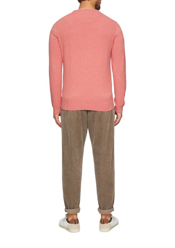 S. Oliver red Herren Pullover Lilac/Pink