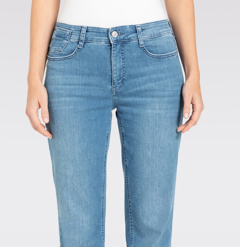 Mac Damen Jeans Winter Baby Blu