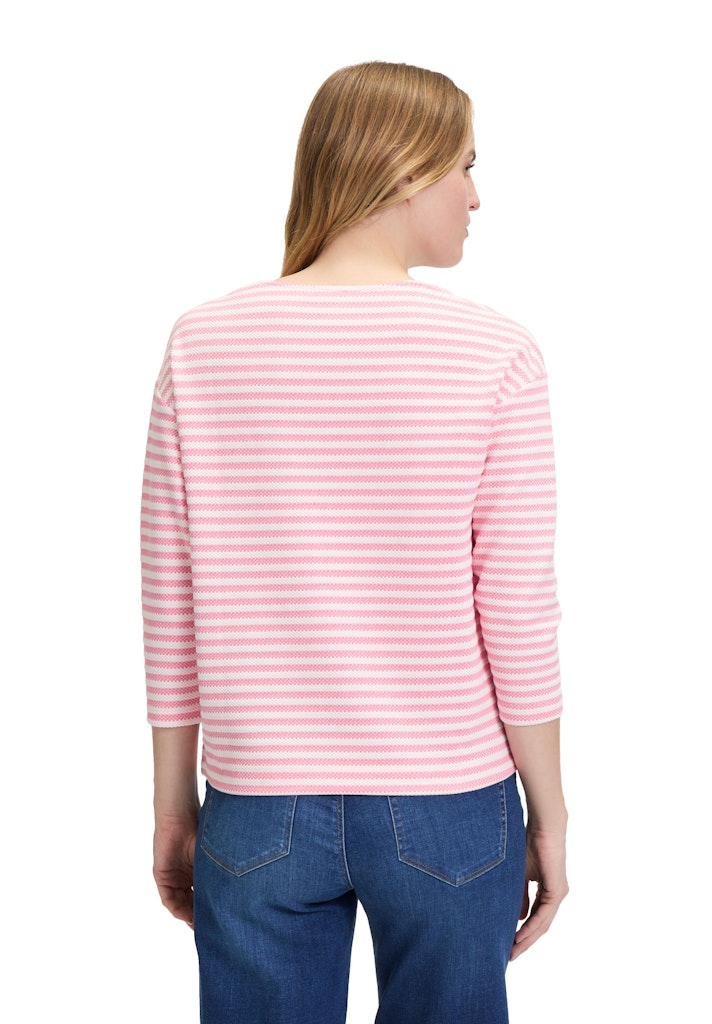 Betty & Co Damen T-Shirts Red/Cream