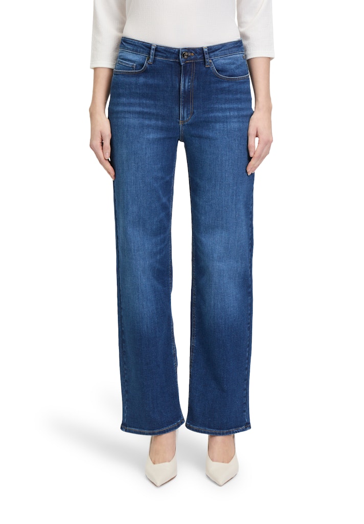Betty & Co Damen Hosen Blue Denim