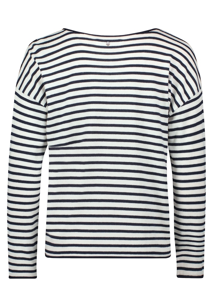 Betty & Co Damen Pullover Cream/Dark Blue