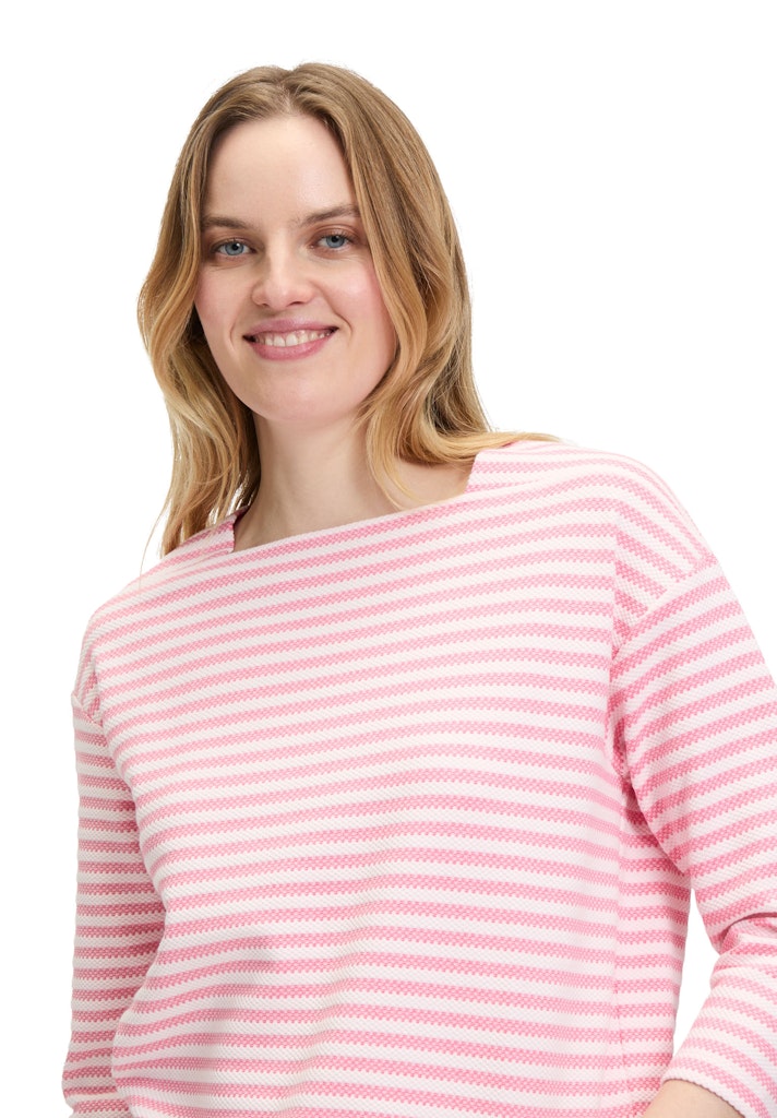 Betty & Co Damen T-Shirts Red/Cream