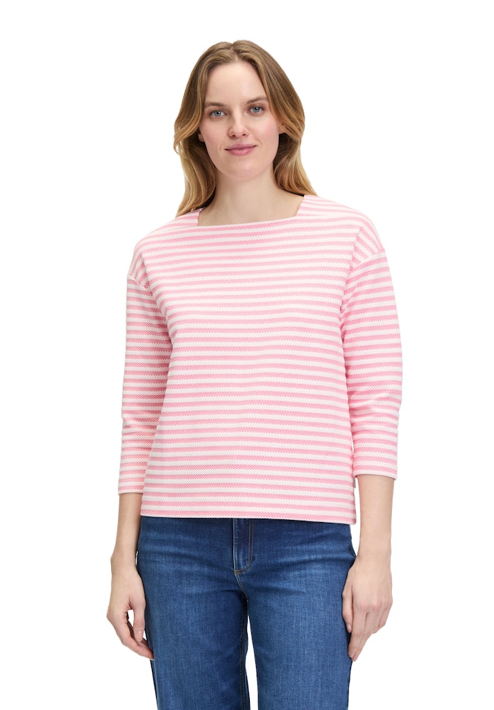 Betty & Co Damen T-Shirts Red/Cream