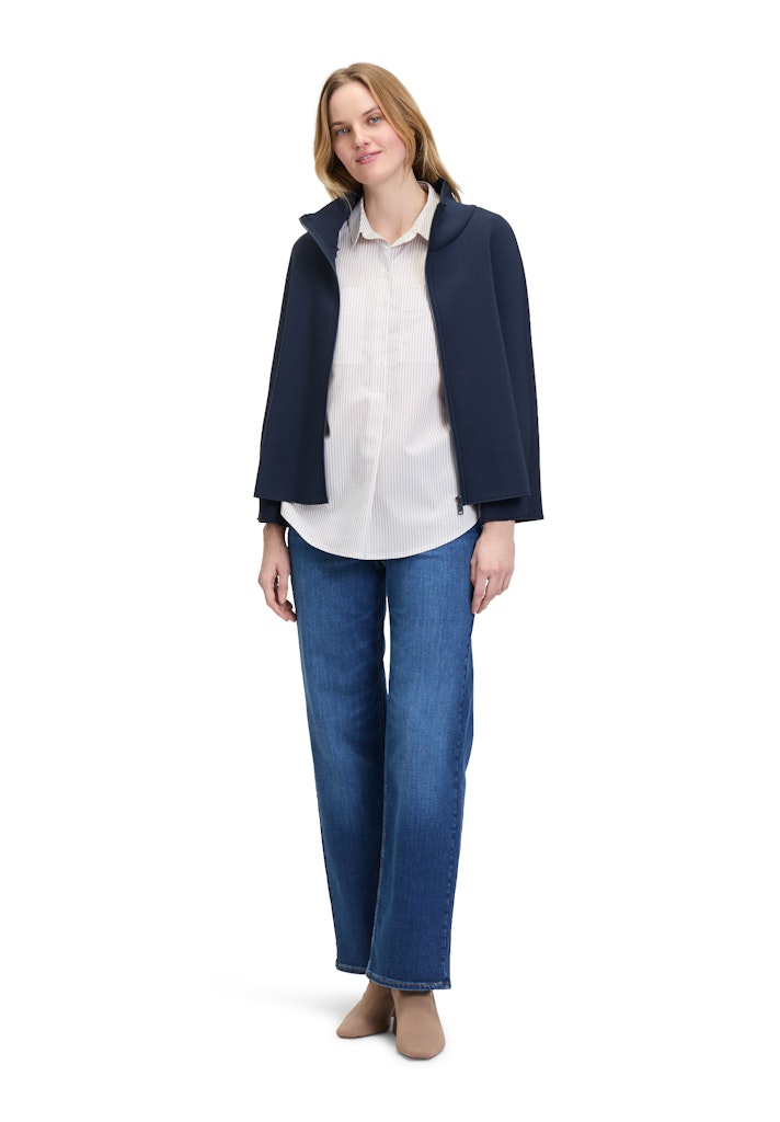 Betty & Co Damen Strickjacken Navy Blue