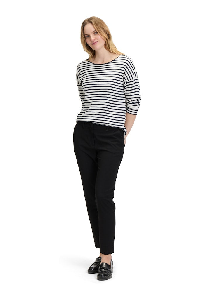 Betty & Co Damen Pullover Cream/Dark Blue