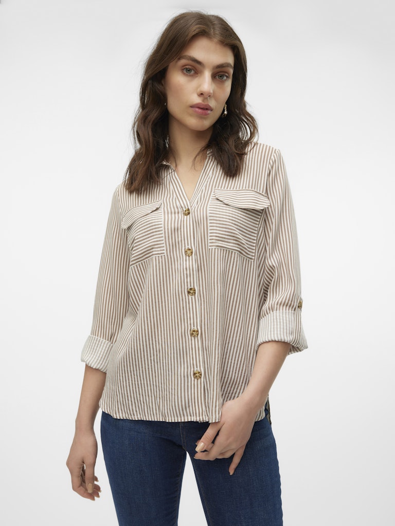 Vero Moda Damen Blusen Brown Lentil/Sn