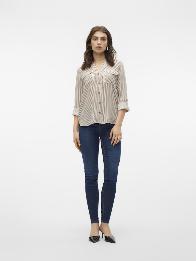 Vero Moda Damen Blusen Brown Lentil/Sn