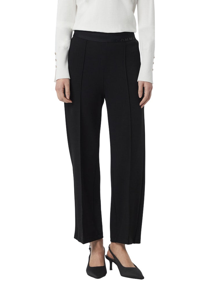 Comma Damen Hosen Grey/Black