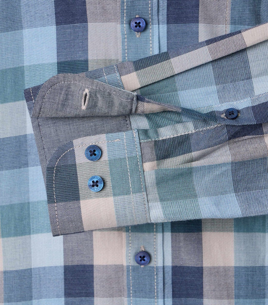 Casa Moda Herren Hemden Aqua Bis Pe