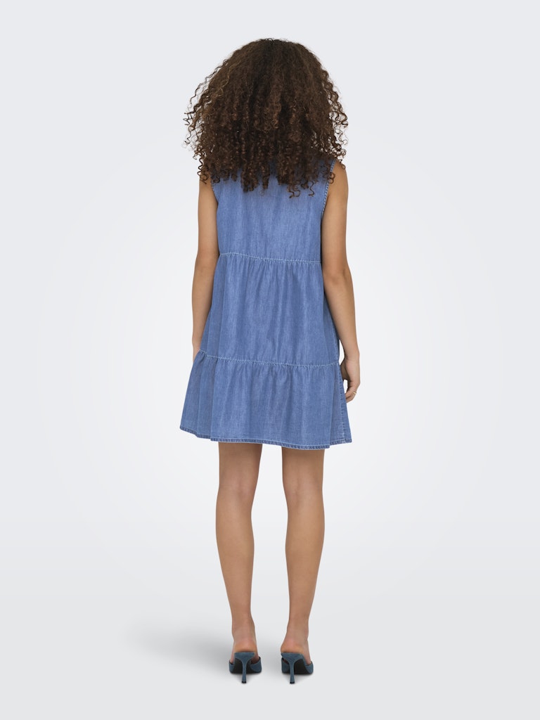 Only Damen Kleider Medium Blue Den