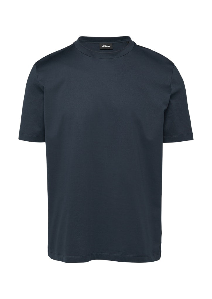 S. Oliver black Herren T-Shirts kurz Blue