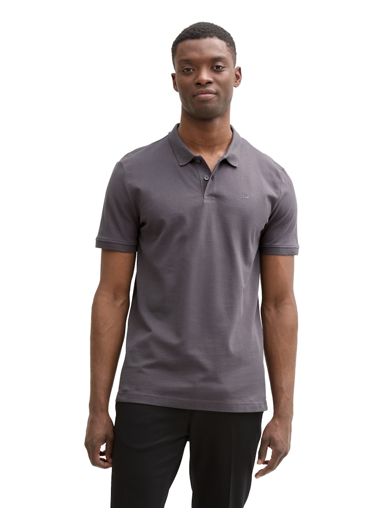 Tom Tailor denim Herren Polo-Shirts Pavement Grey