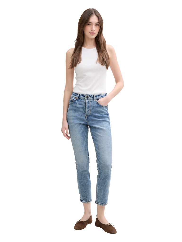 Tom Tailor denim Damen Hosen Used Mid Stone