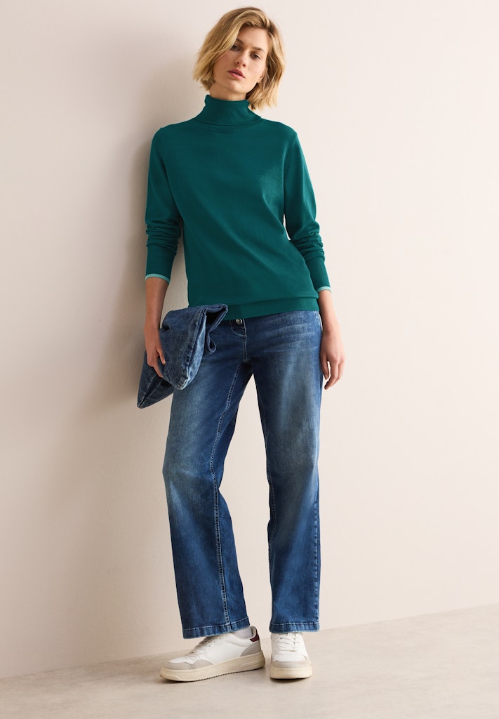 Cecil Damen Pullover Petrol Gr