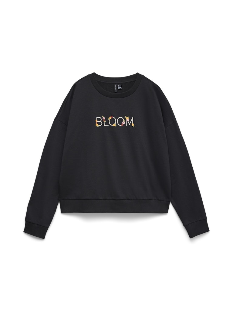 Vero Moda Damen Sweatshirts Black/Bloom