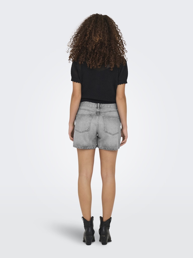 Only Damen Shorts Light Grey Deni