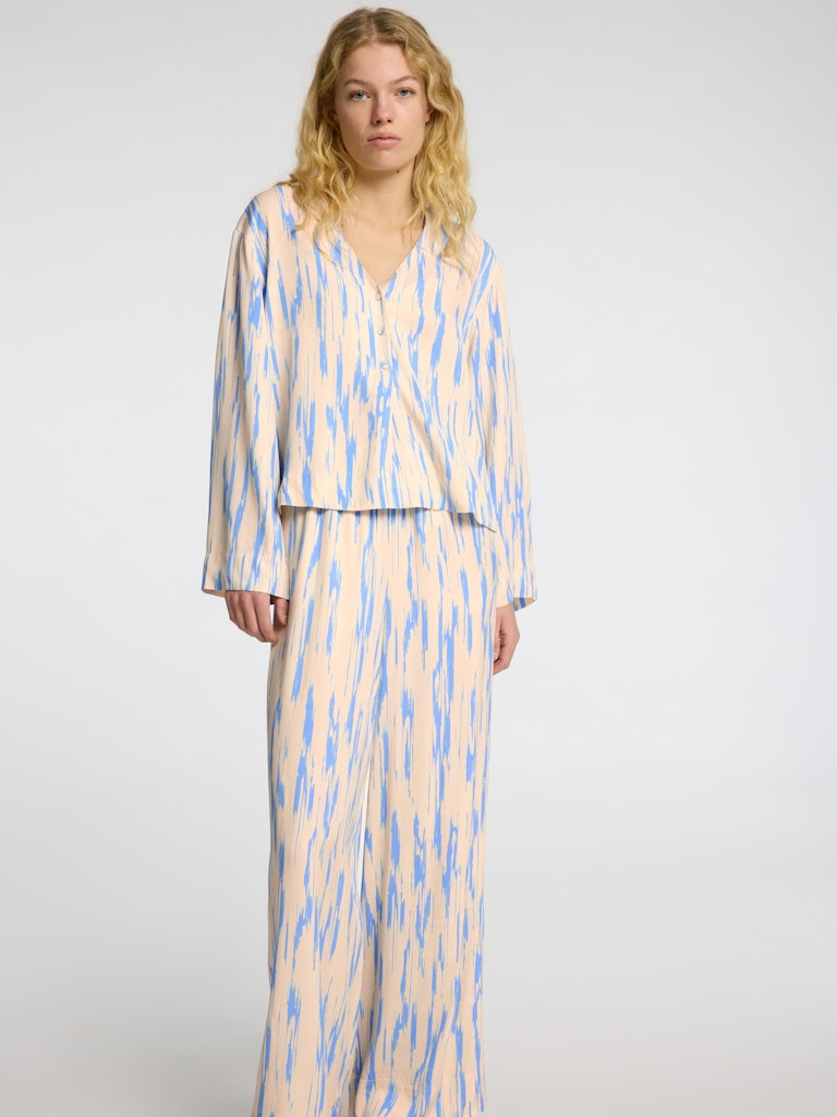 Selected Femme Damen Hosen Birch/Aop