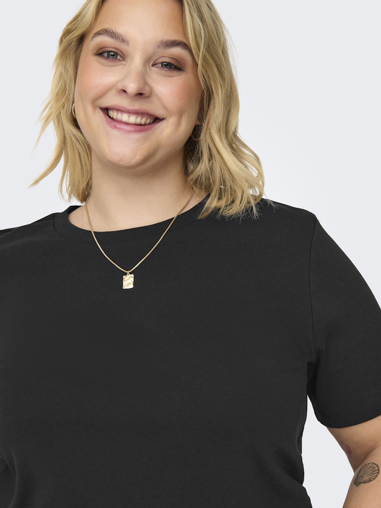 Only Caramkoma Damen T-Shirts Black