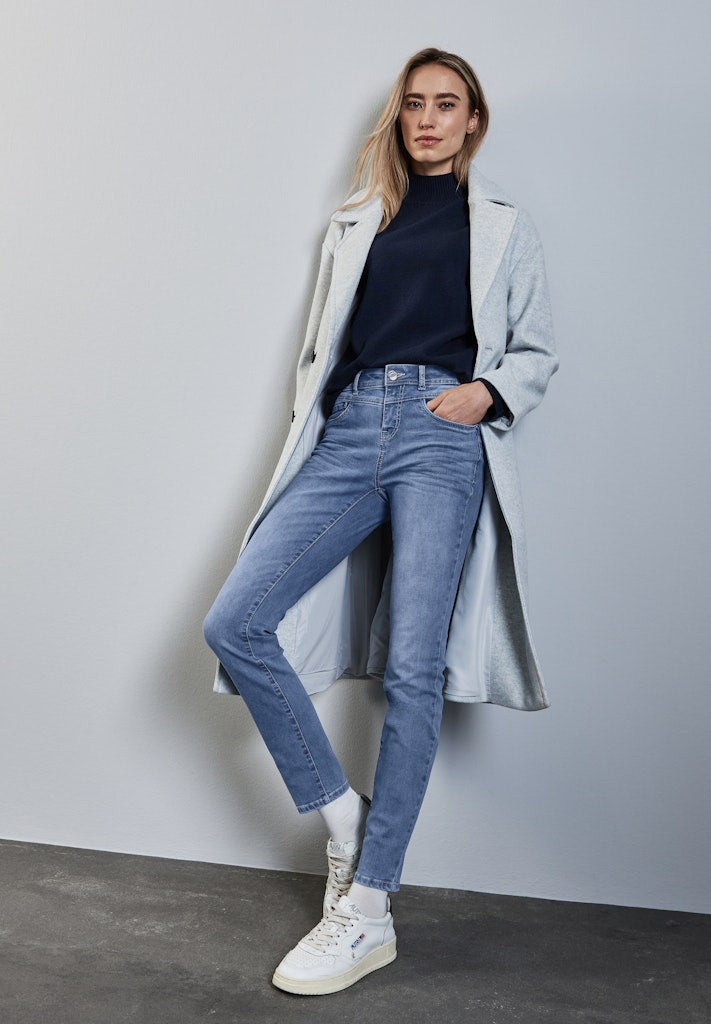 Street One Damen Hosen Light Blu
