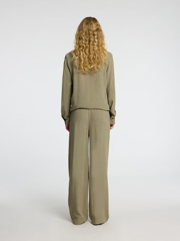 Selected Femme Damen Hosen Vetiver