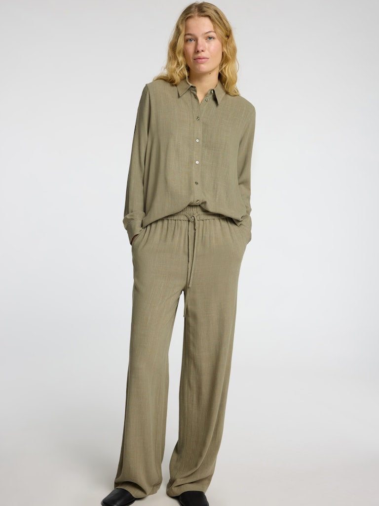 Selected Femme Damen Hosen Vetiver