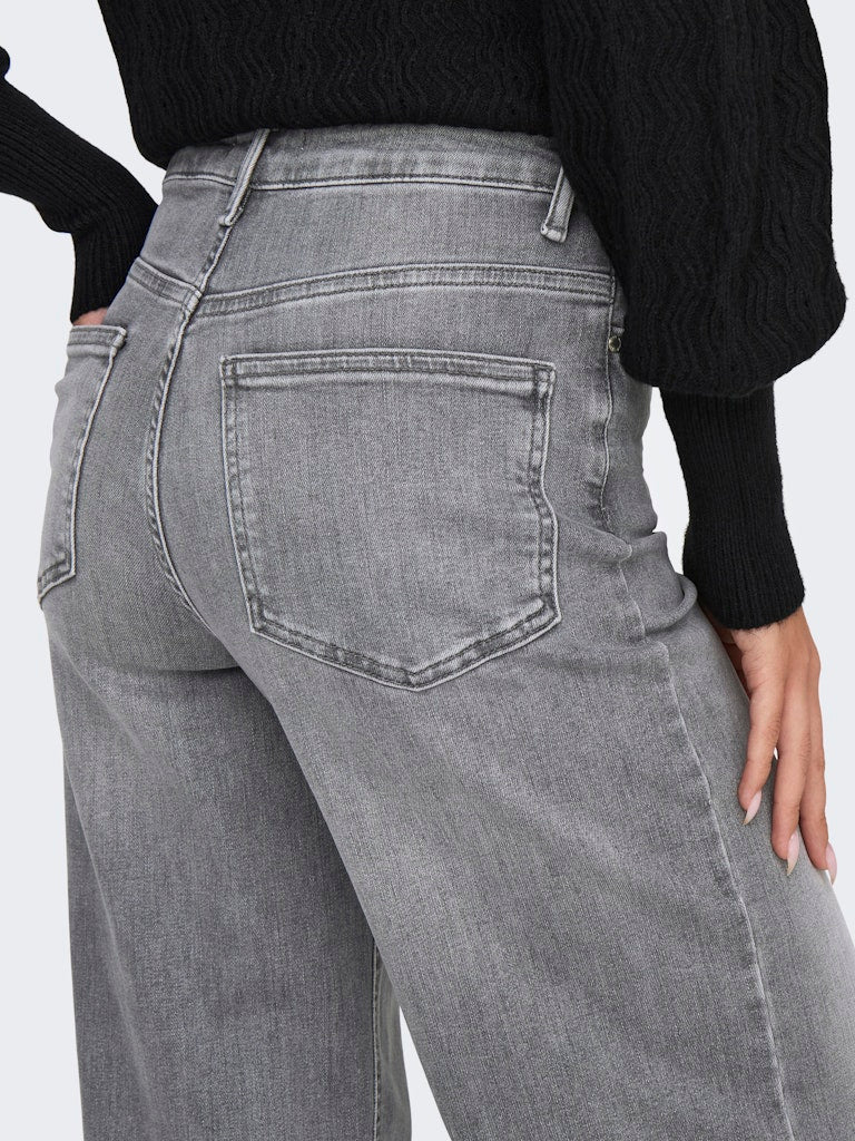 Only Damen Jeans Light Grey Deni