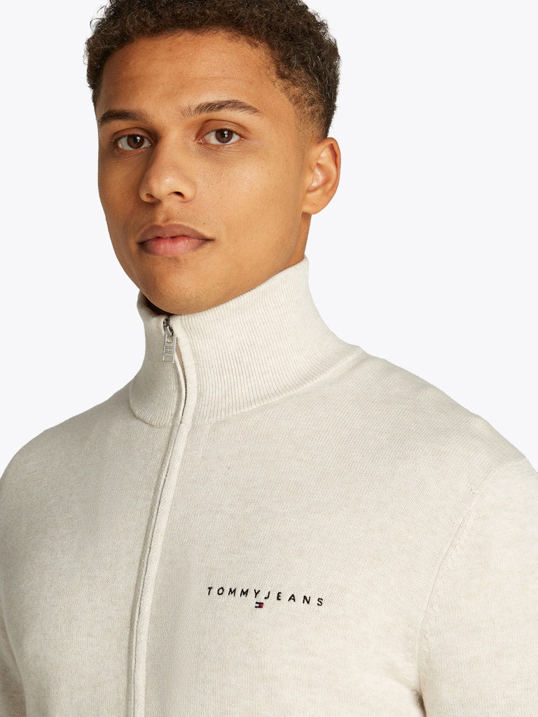 Tommy Jeans Herren Strickjacken Ae Beige
