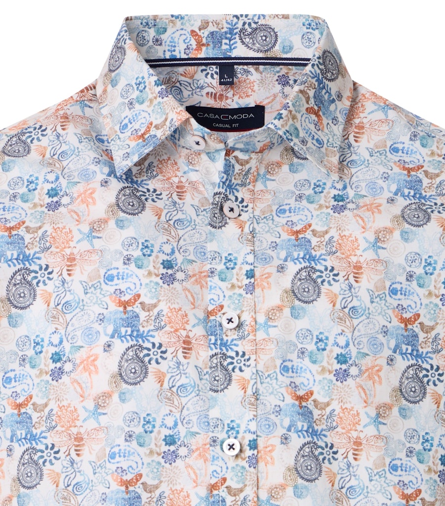 Casa Moda Herren Hemden kurz Blau