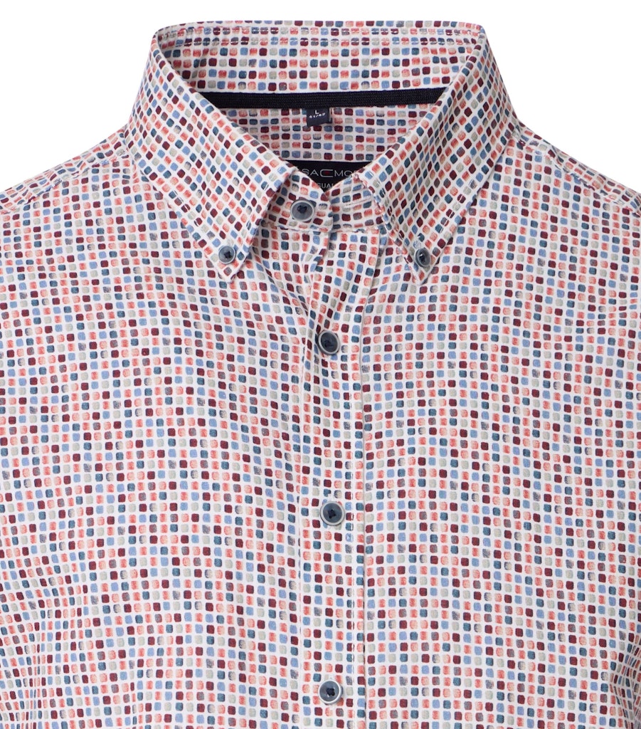 Casa Moda Herren Hemden kurz Rot
