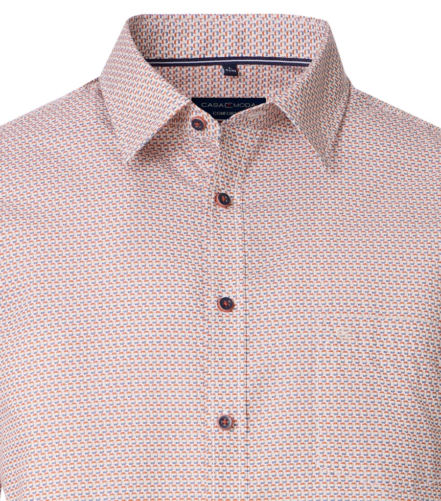 Casa Moda Herren Hemden kurz Orange