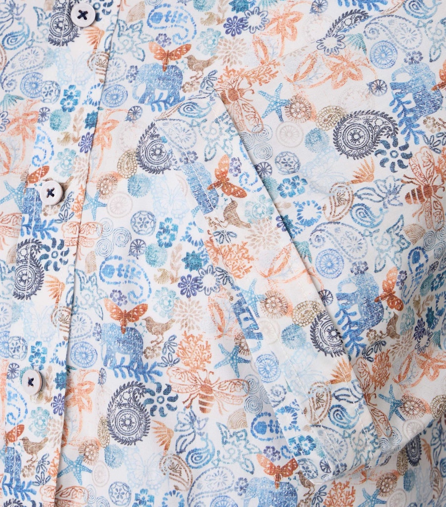 Casa Moda Herren Hemden kurz Blau