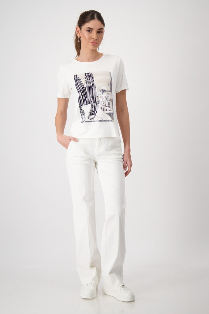 Monari Damen T-Shirts Off-White