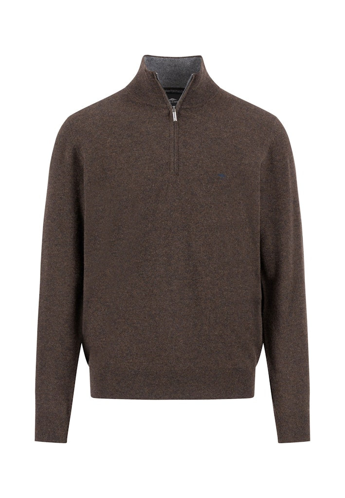 Fynch-Hatton Herren Pullover Dark Chocolate
