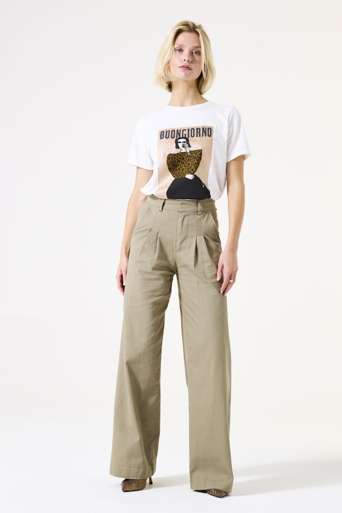 Garcia Damen T-Shirts Ecru