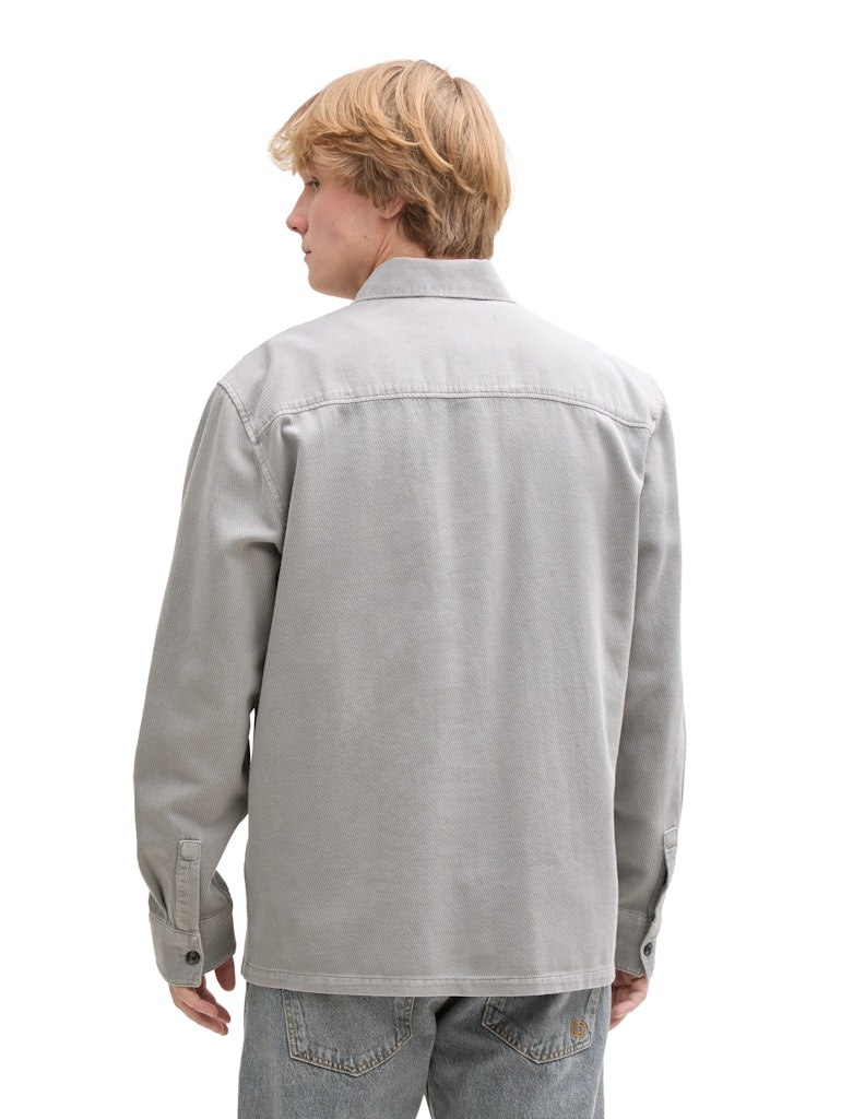 Tom Tailor denim Herren Hemden lang Chalk Grey