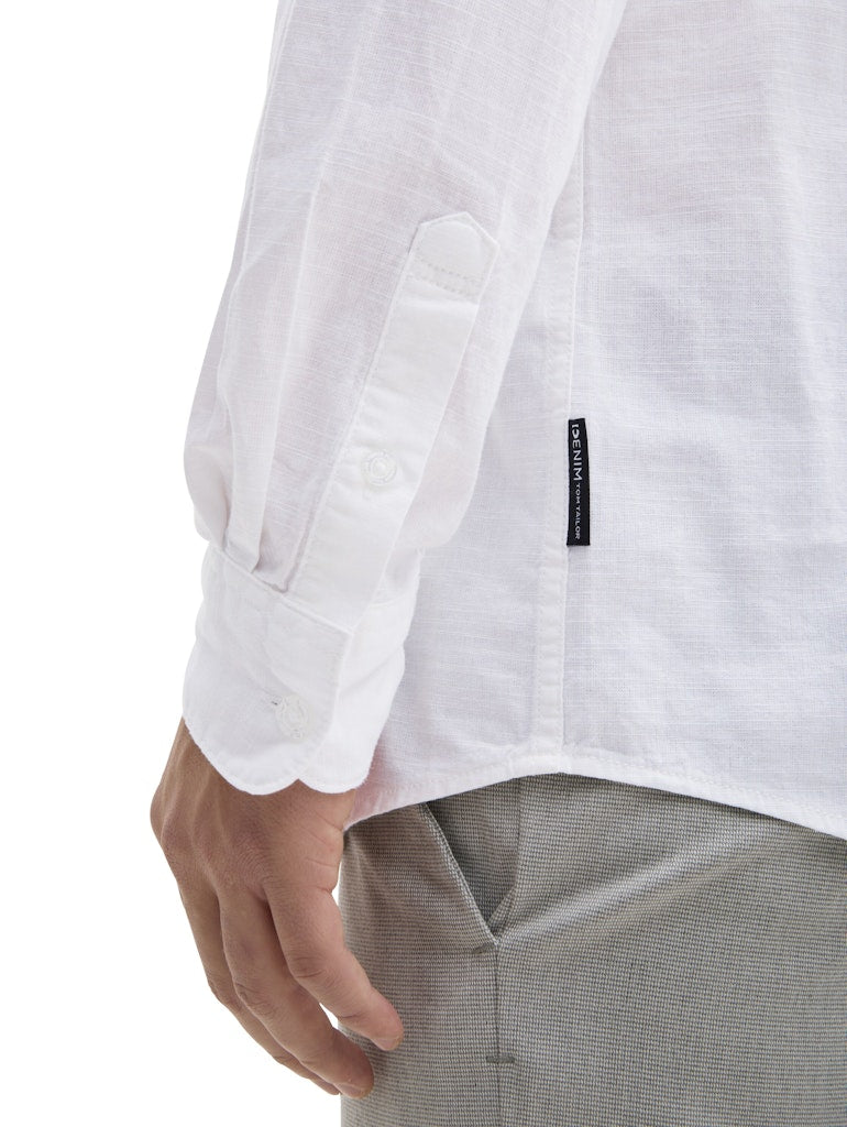 Tom Tailor denim Herren Hemden lang White