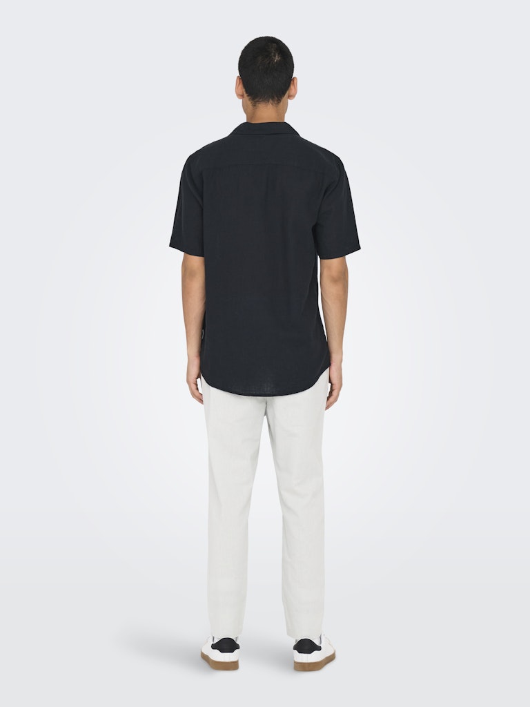 Only & Sons Herren Hemden lang Black