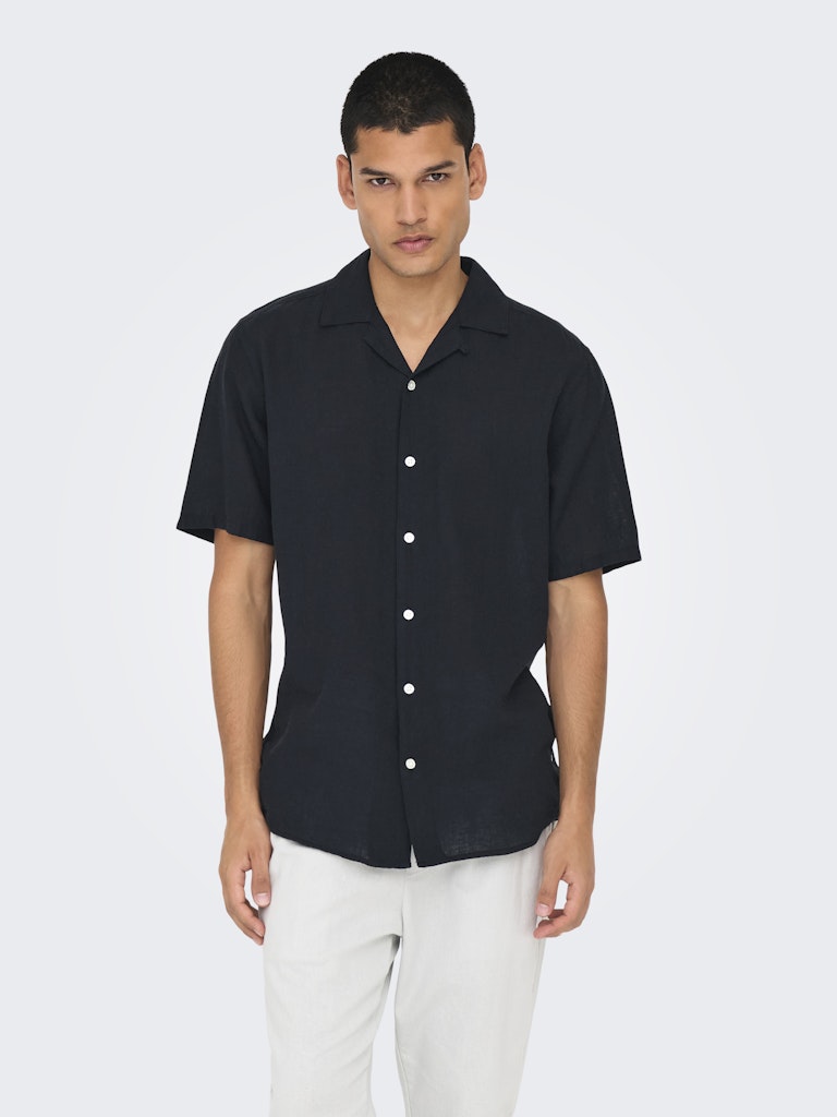 Only & Sons Herren Hemden lang Black