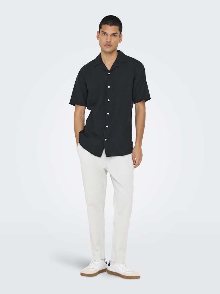 Only & Sons Herren Hemden lang Black