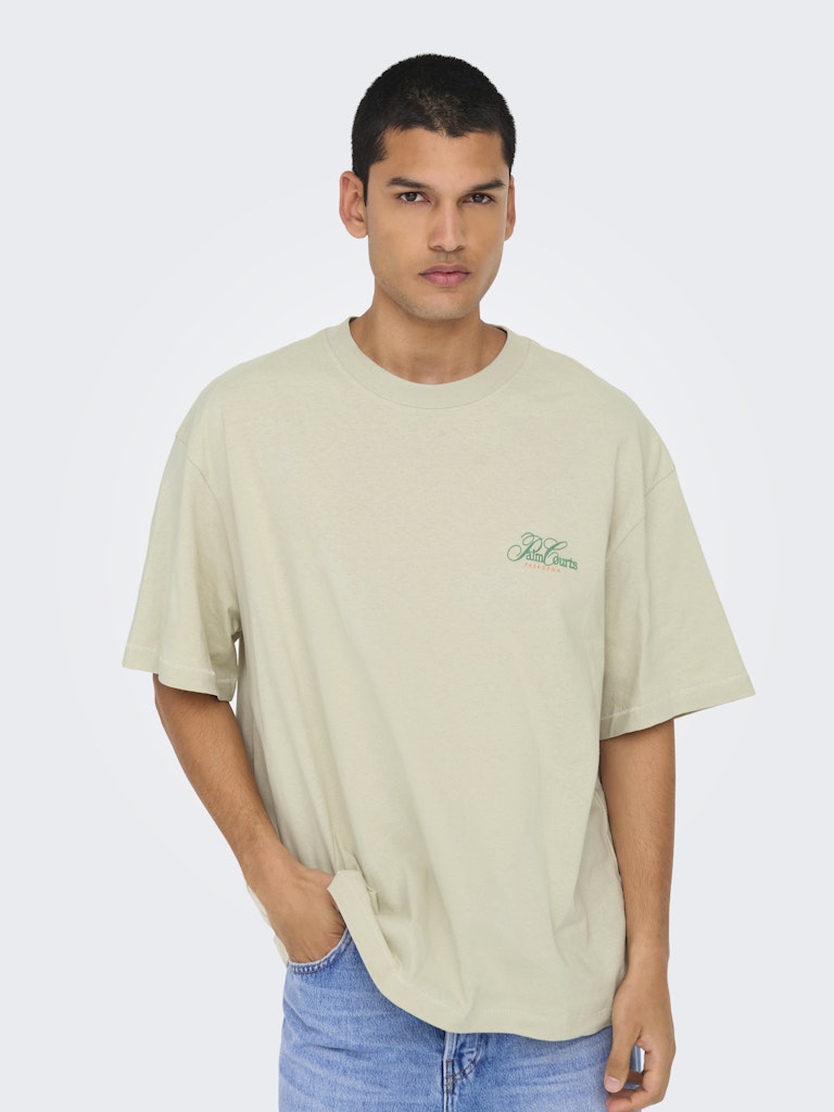 Only & Sons Herren T-Shirts kurz Moonstruck/Moon