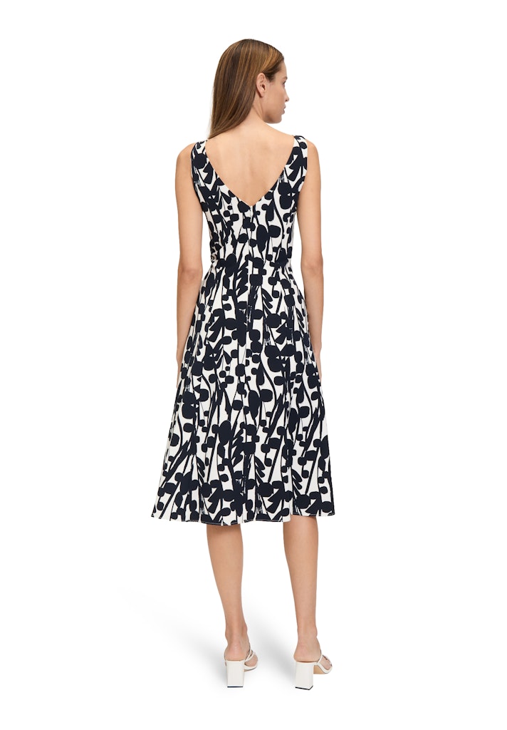 Vera Mont Damen Kleider Cream/Dark Blue