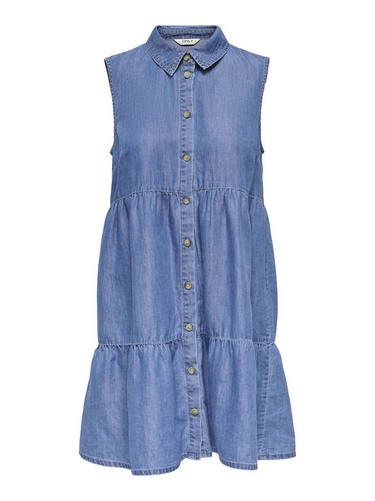 Only Damen Kleider Medium Blue Den