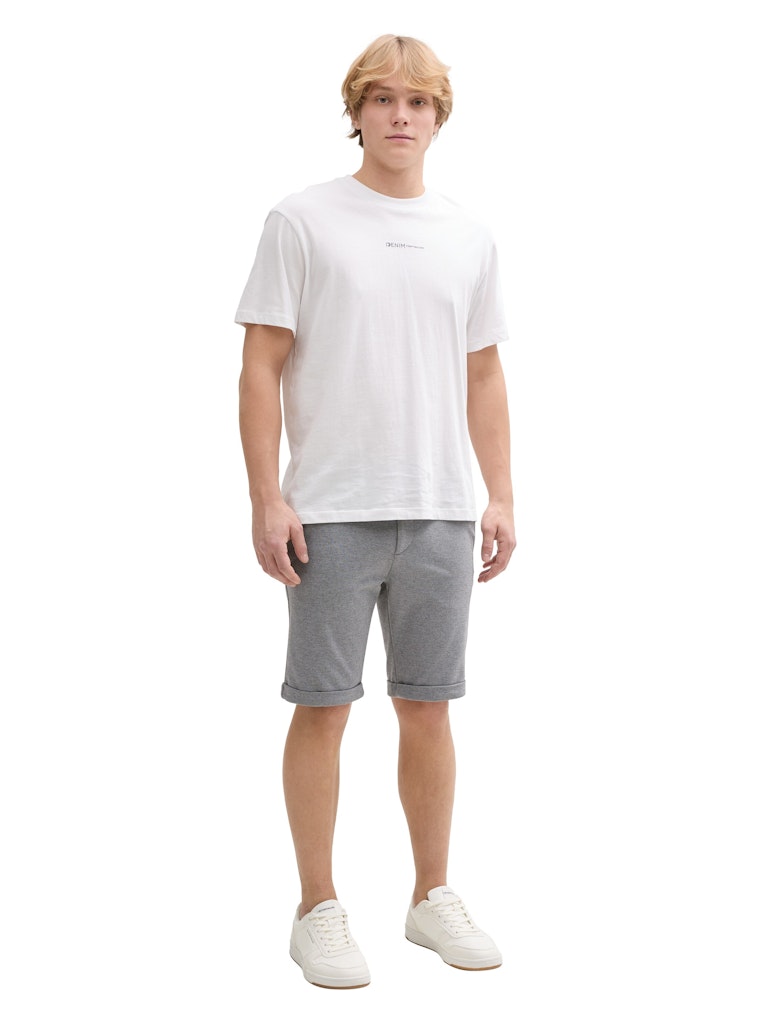 Tom Tailor denim Herren Shorts Grey Melange Pi