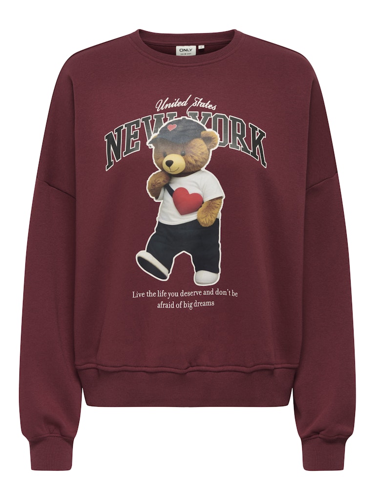 Only Mädchen Sweats & Sweatjacken Cabernet/New Yo