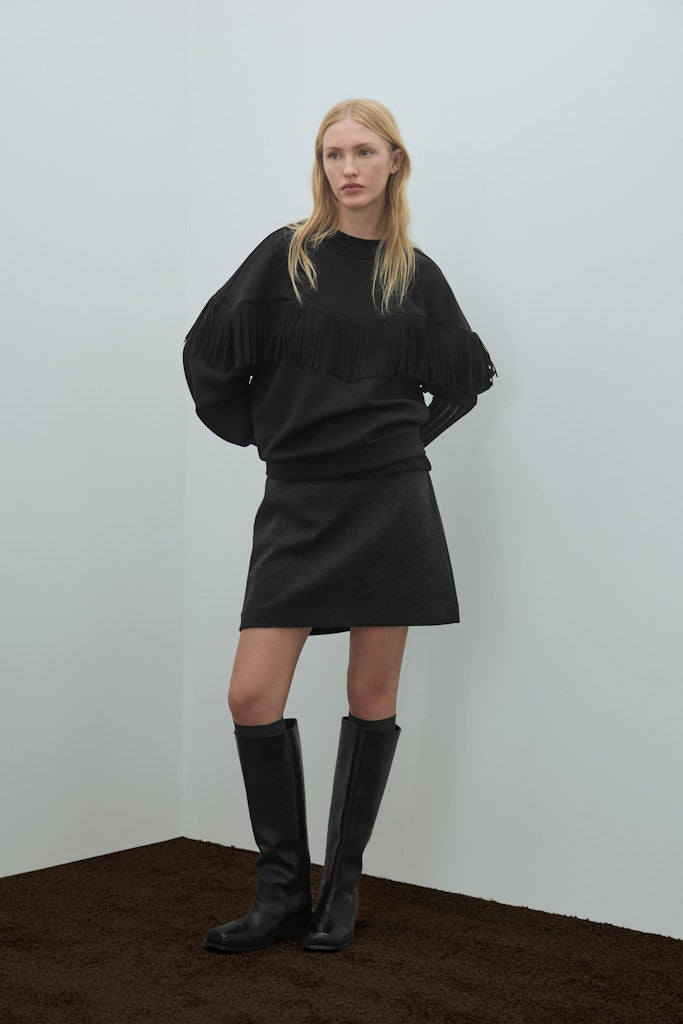 Vila Damen Rock Dark Grey Melan