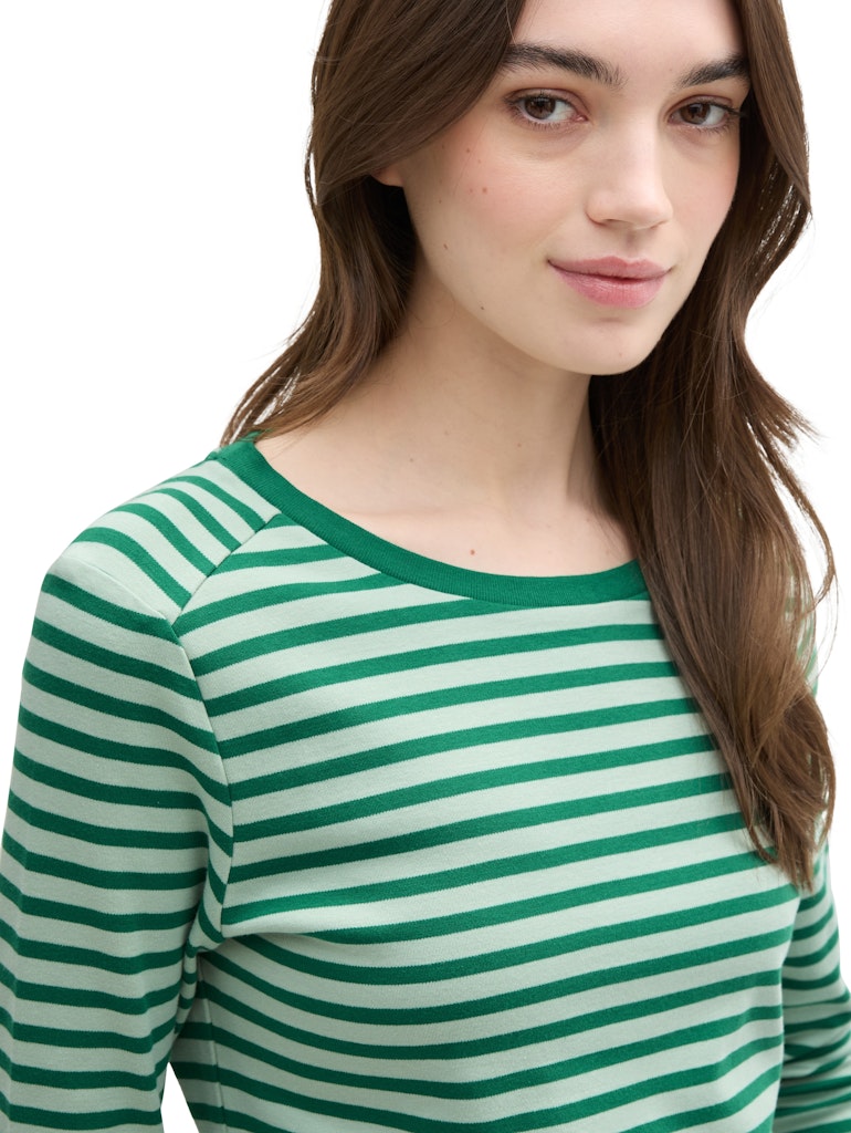 Tom Tailor denim Damen T-Shirts Tonal Green Str