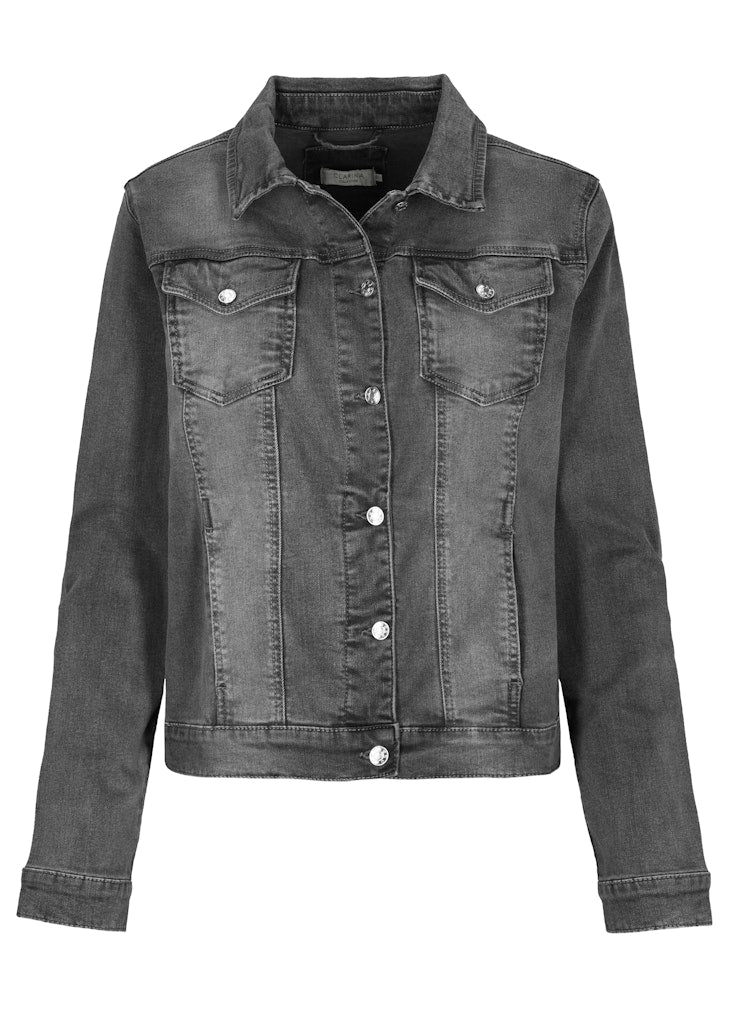 Clarina Damen Blazer Grey Denim