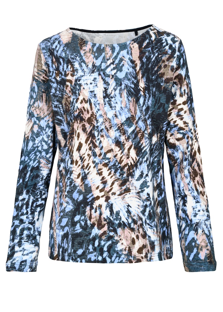 Clarina Damen T-Shirts Bleu Combo