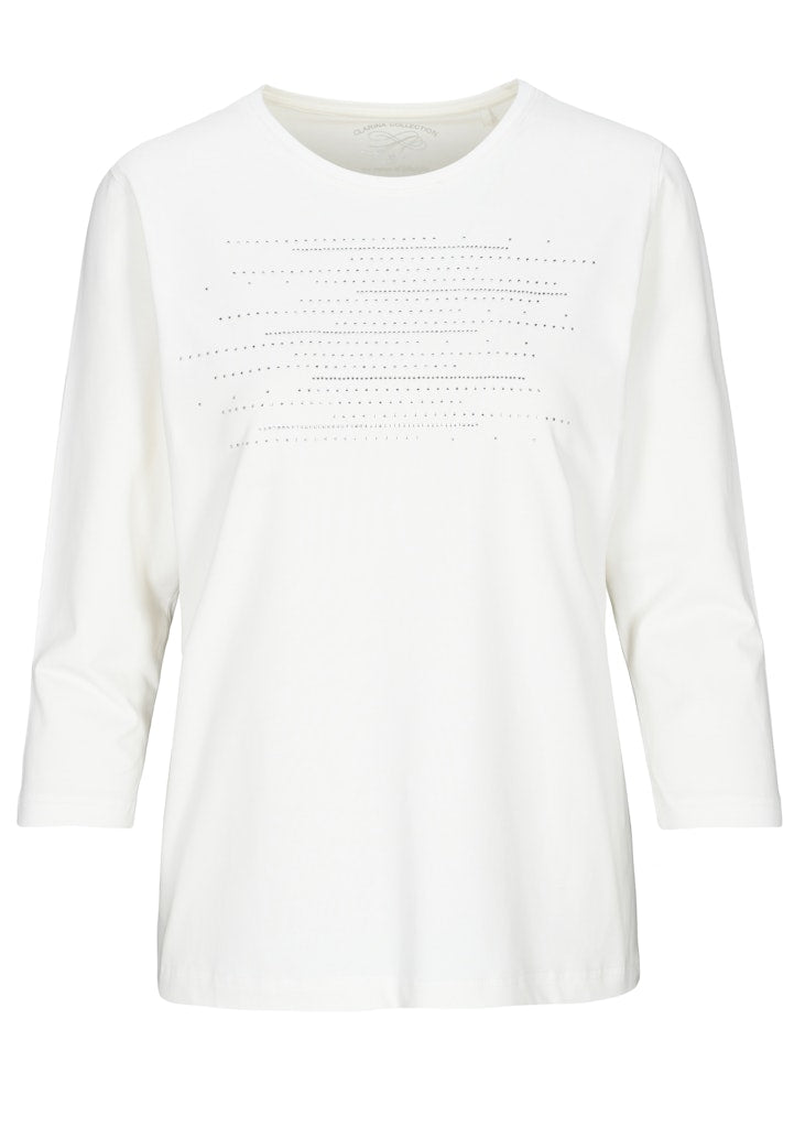 Clarina Damen T-Shirts Offwhite