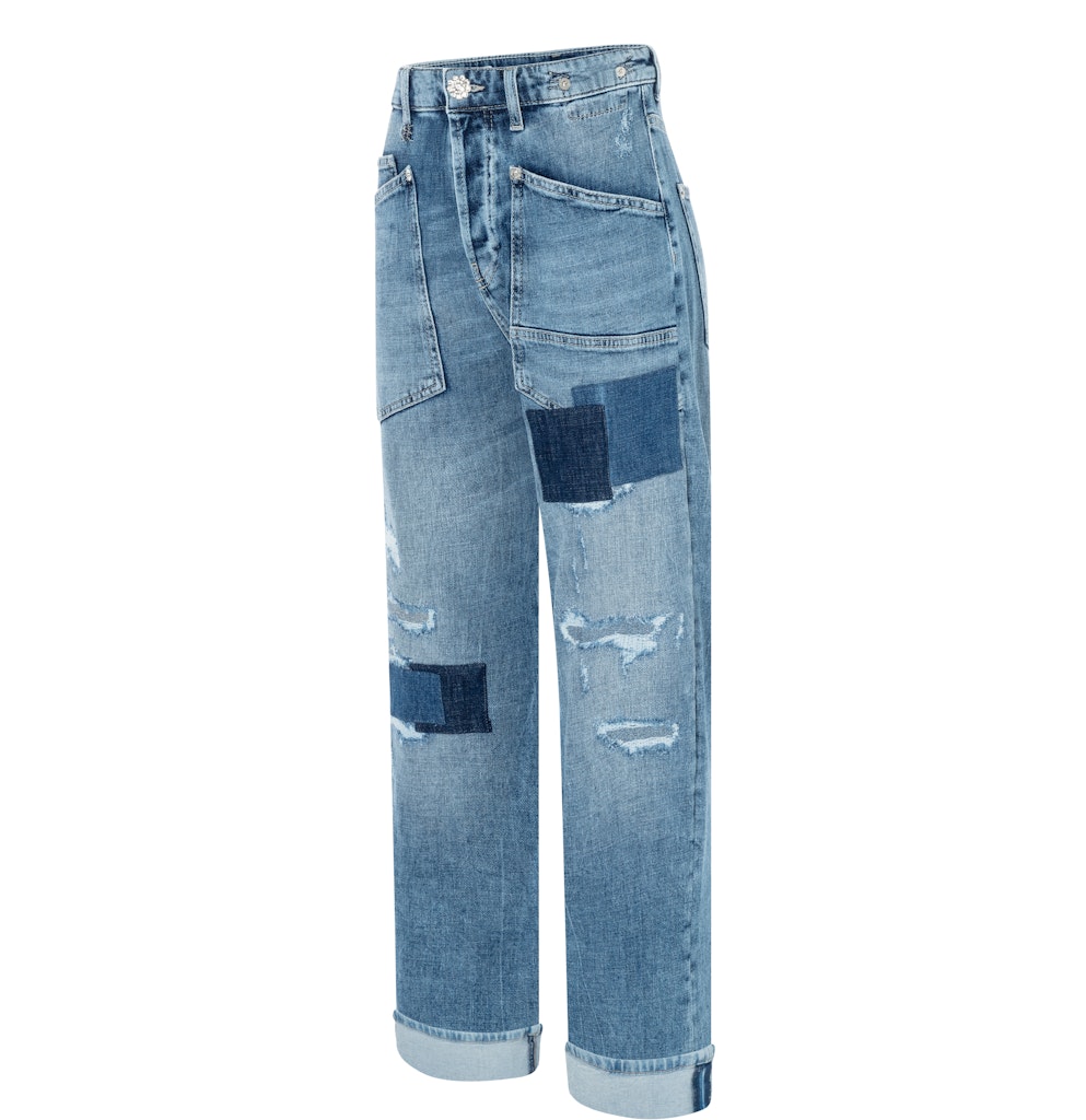 Mac Damen Jeans Patched Destroy
